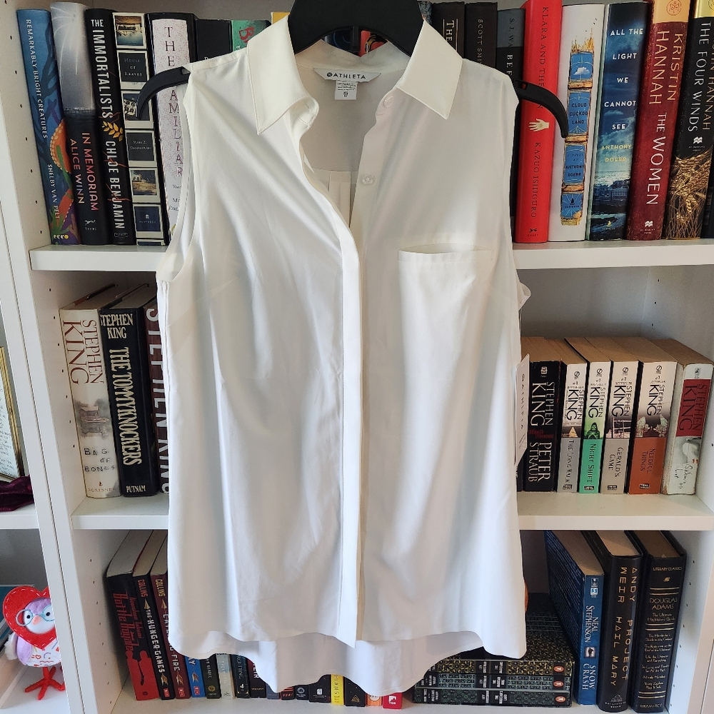 Athleta Urbanite II White Tank XS Tall New NWT